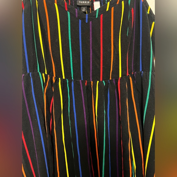 Torrid Rainbow Pride Dress, Good Used Condition, Size 2 - Picture 2 of 5